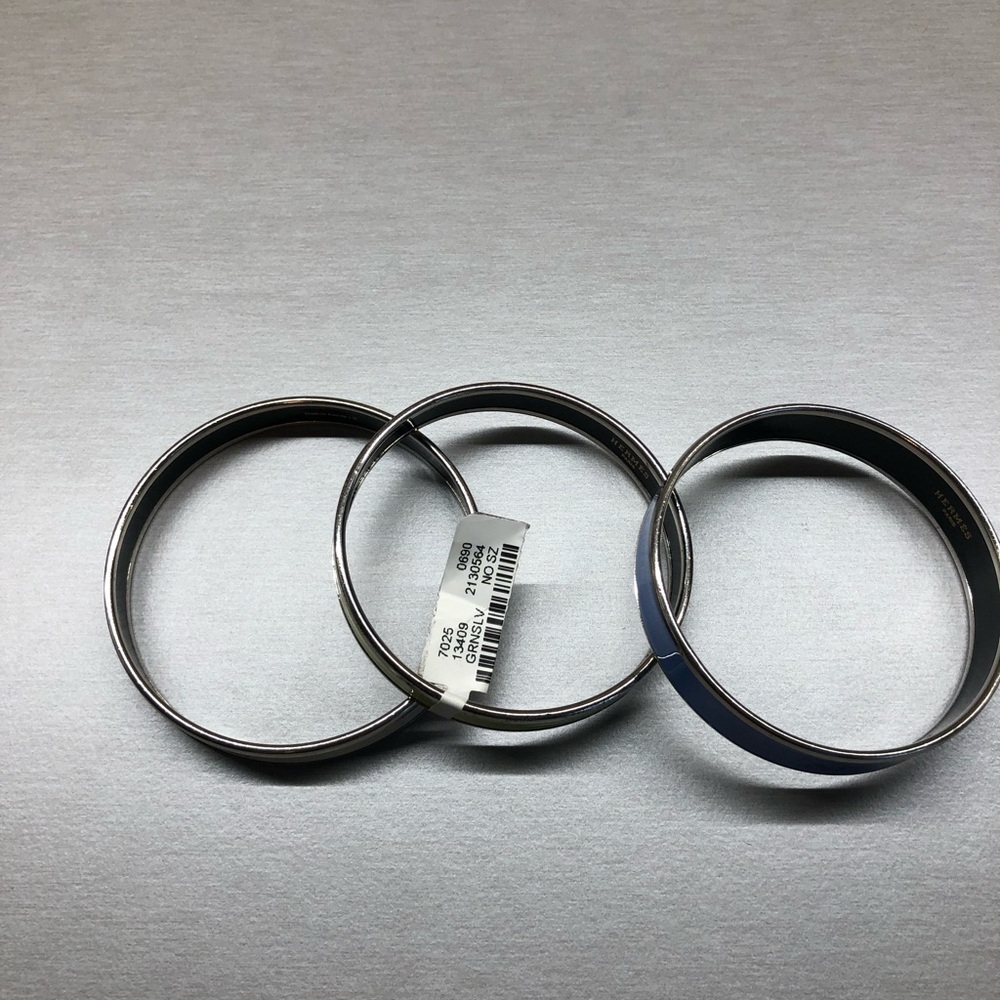 SOLD!! HERMÈS enamel bangle bracelets - Picture 3 of 5